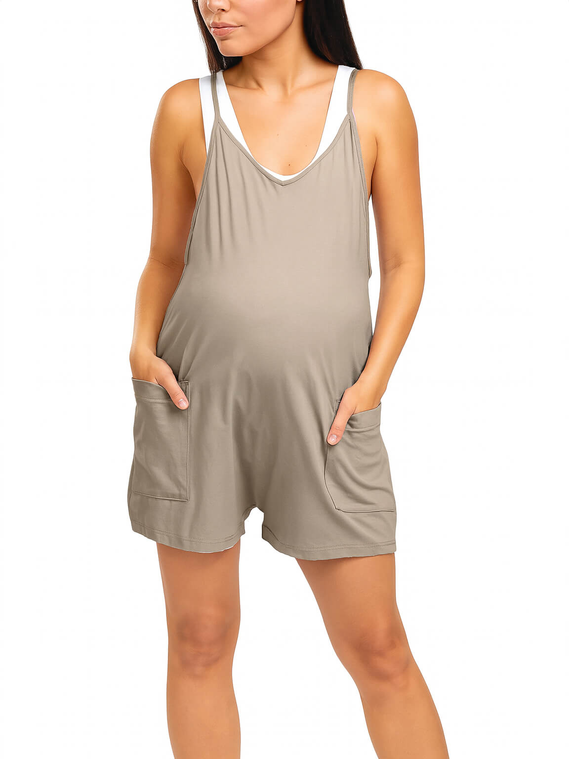 Lasora™ Oversized Pregnancy Jumpsuit Short